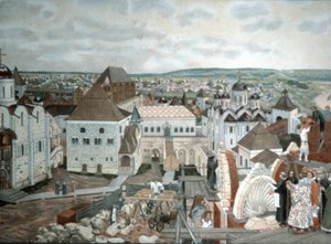 Russische kunst - Schilderij van Moskou in oude tijden door V. M. Vasnetsov (19e eeuw)